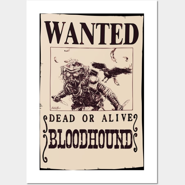 Wanted Bloodhound Wall Art by IamValkyrie